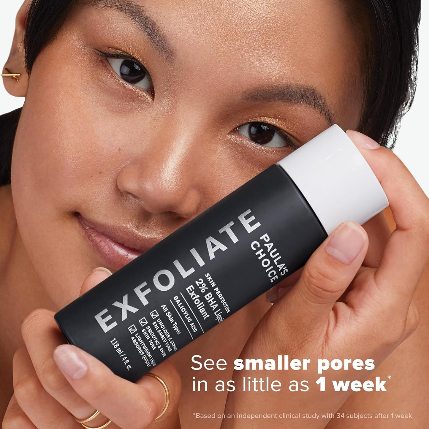 SKIN PERFECTING 2% BHA Liquid Salicylic Acid Exfoliant-Facial Exfoliant for Enlarged Pores, Wrinkles & Fine Lines, Suitable for Blackhead-Prone Skin, Fragrance-Free