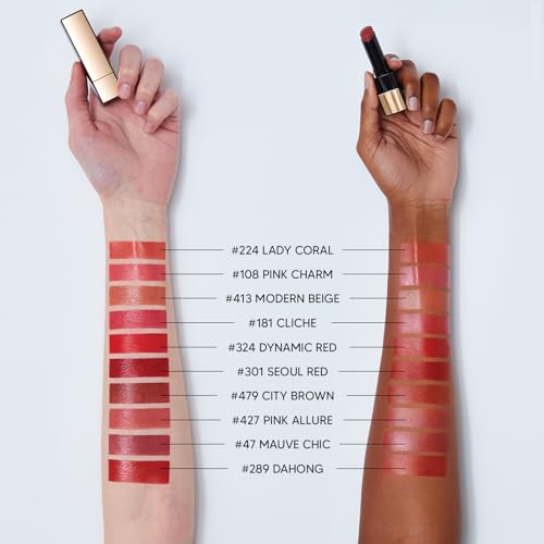 Lipstick 47 | Luxurious Long-Lasting Color, Featherlight Comfort, Luminous and Velvety Finish, Seoul-Inspired Shades, Korean Lip Makeup, 0.12 oz. (3.5g)