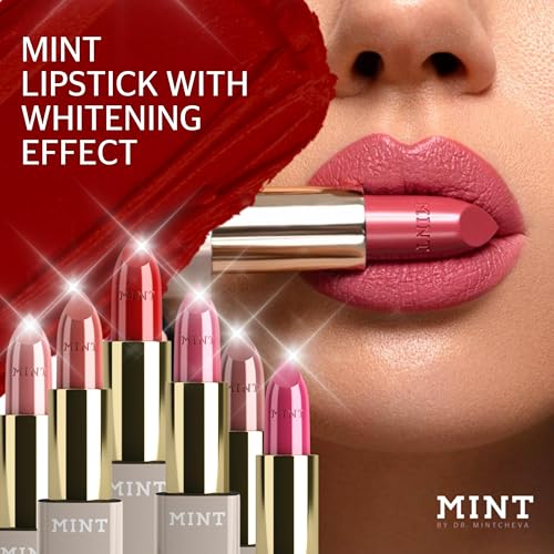 Lipstick- Optical Teeth Whitening Lipstick with Blue Pigments - Immediate Bright Smile Effect - Fuller Lips Effect with Hyaluronic Acid and Oléoactif Complex - By Dr. Mintcheva