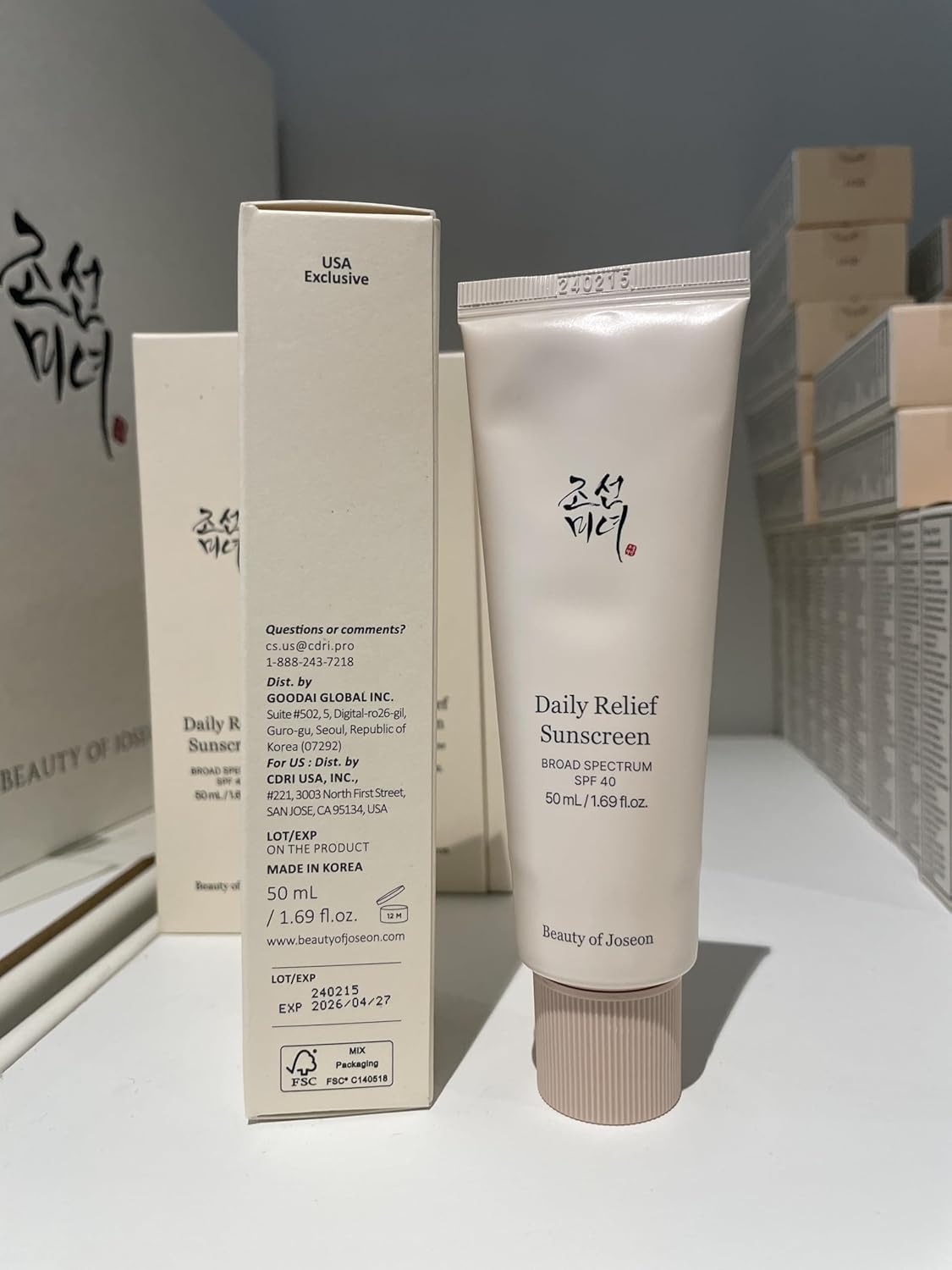 Daily Relief Sunscreen for face Sun moisturizing  SPF 40