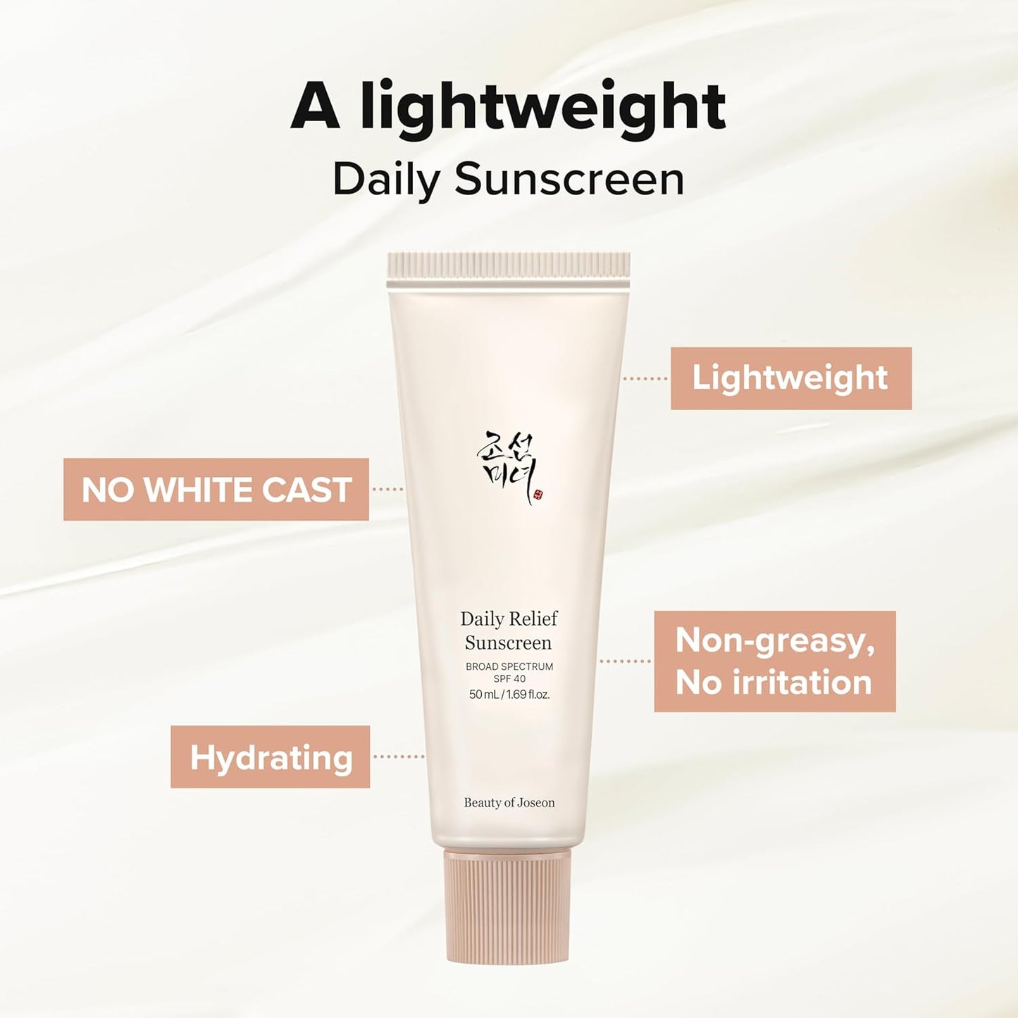 Daily Relief Sunscreen for face Sun moisturizing  SPF 40