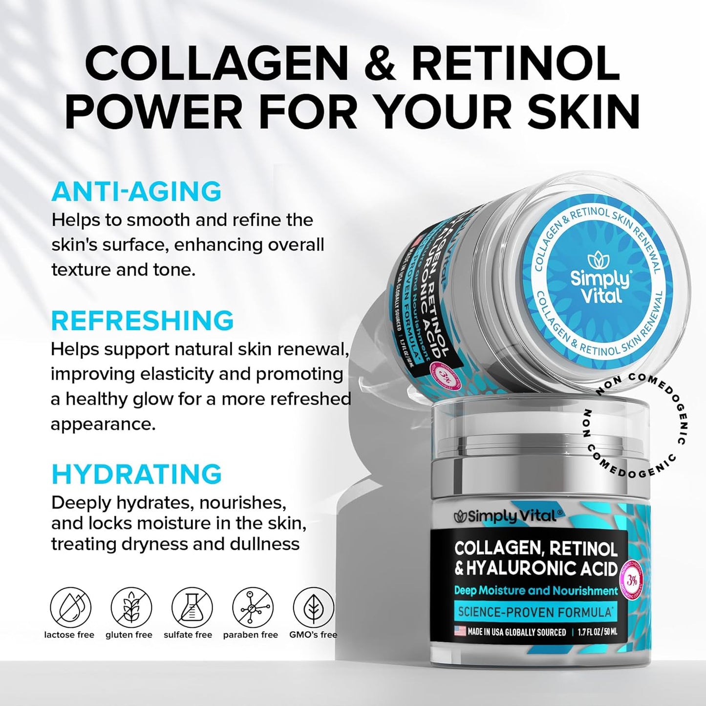 Collagen, Retinol & Hyaluronic Acid Cream